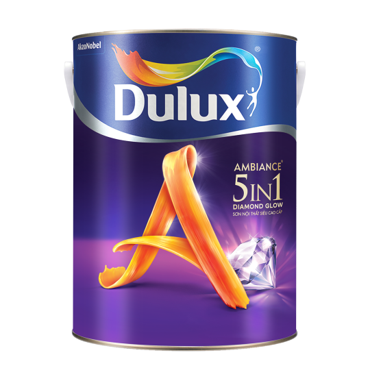 DULUX AMBIANCE 5 IN1 DIAMOND GLOW 5L- BÓNG MỜ