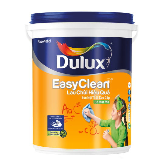 SƠN NỘI THÂT DULUX EASYCLEAN- THÙNG 15L ( MỜ)